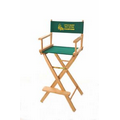 DC24N - 24" high, natural finish wood frame director chair with canvas set